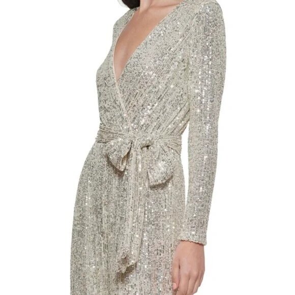 Eliza j sequin jumpsuit size 10 new - Picture 2 of 3